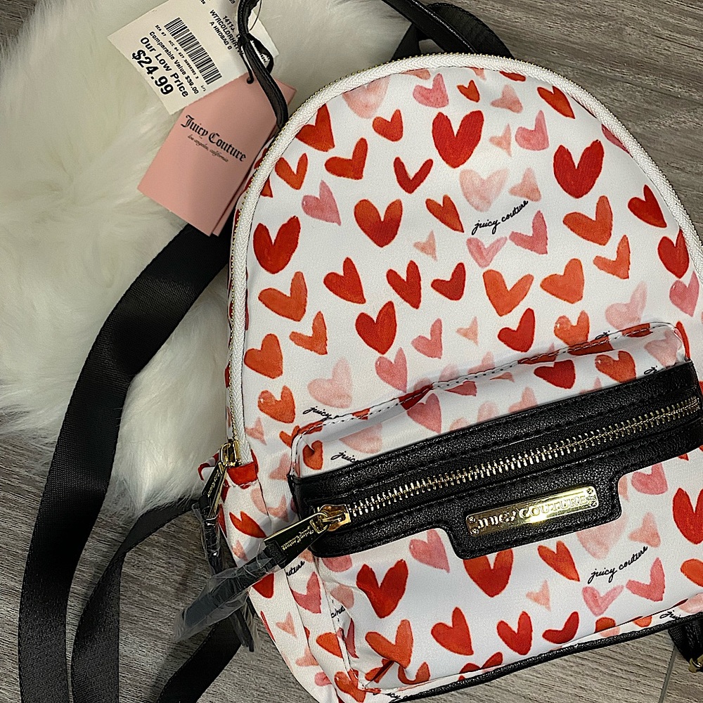Juicy Couture Mini Backpack | Water color hearts